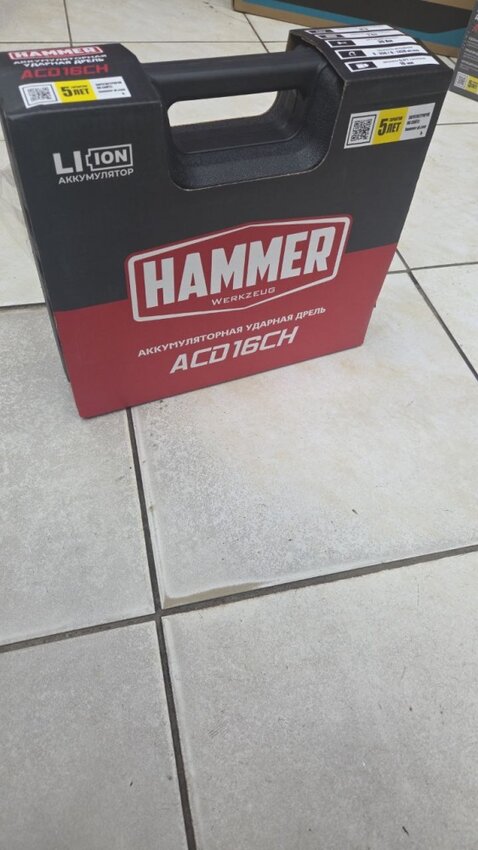 Шуруповерт Hummer ACD16CH