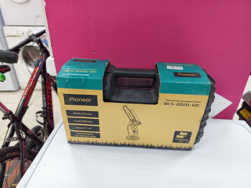 /Пила цепная беспроводная Pioneer BCS-2020-12С